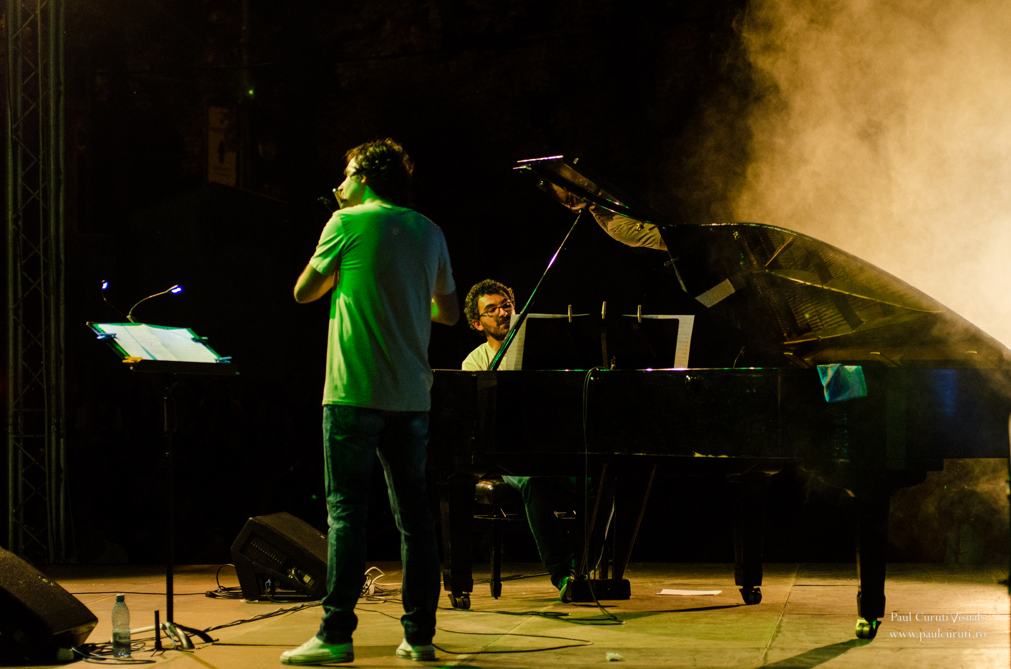 Pianist Teo Milea performing in Timisoara (Romania 2015)