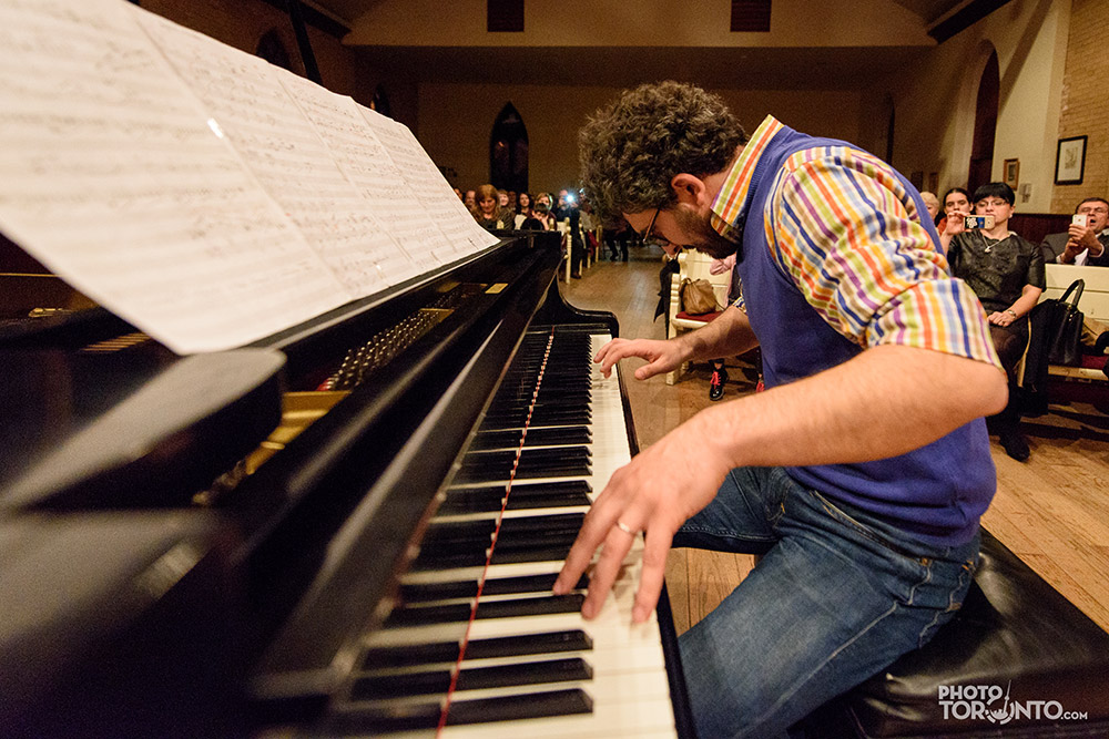 Pianist Teo Milea performing in Toronto