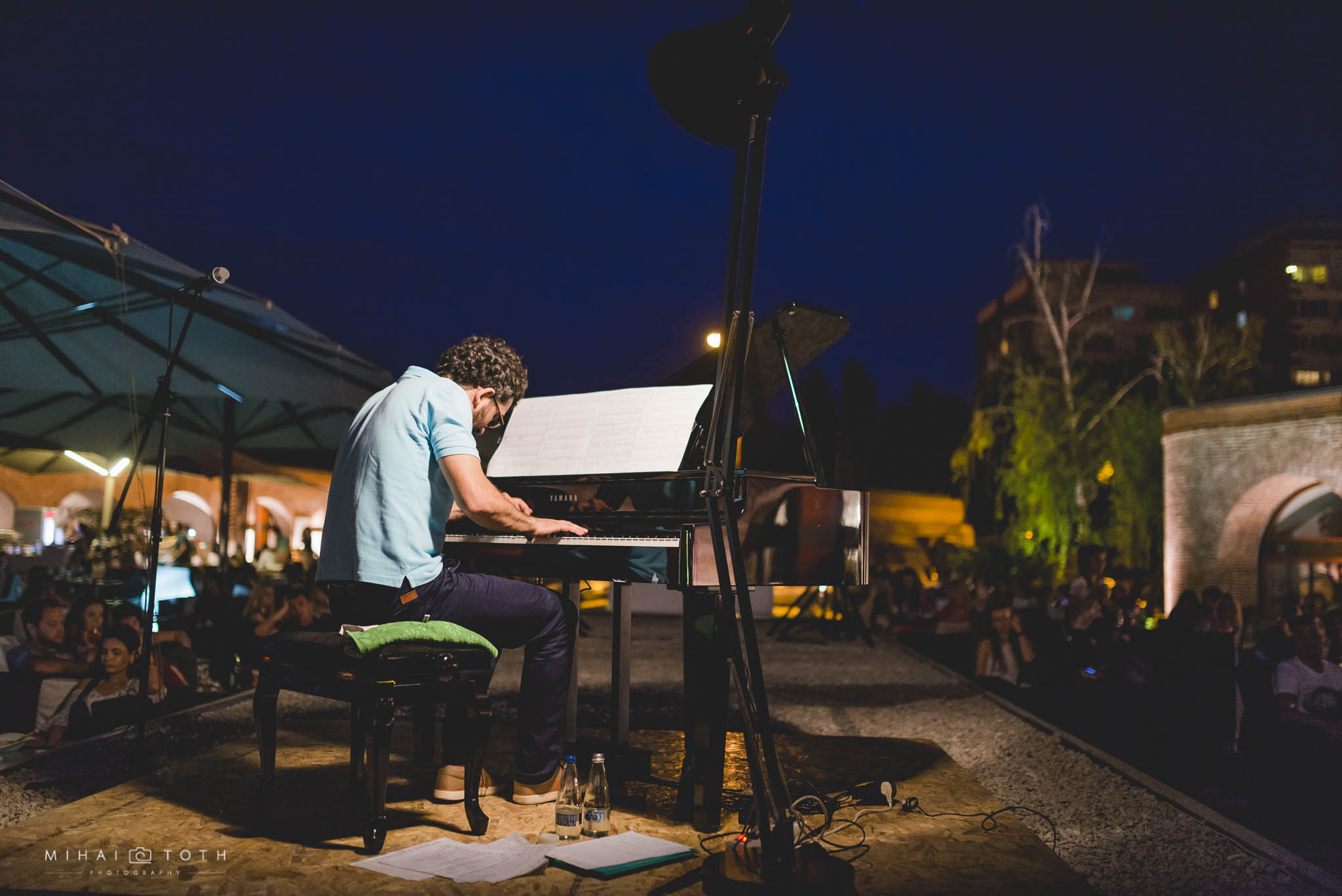 Pianist Teo Milea performing at Timisoara (Romania, 2016)