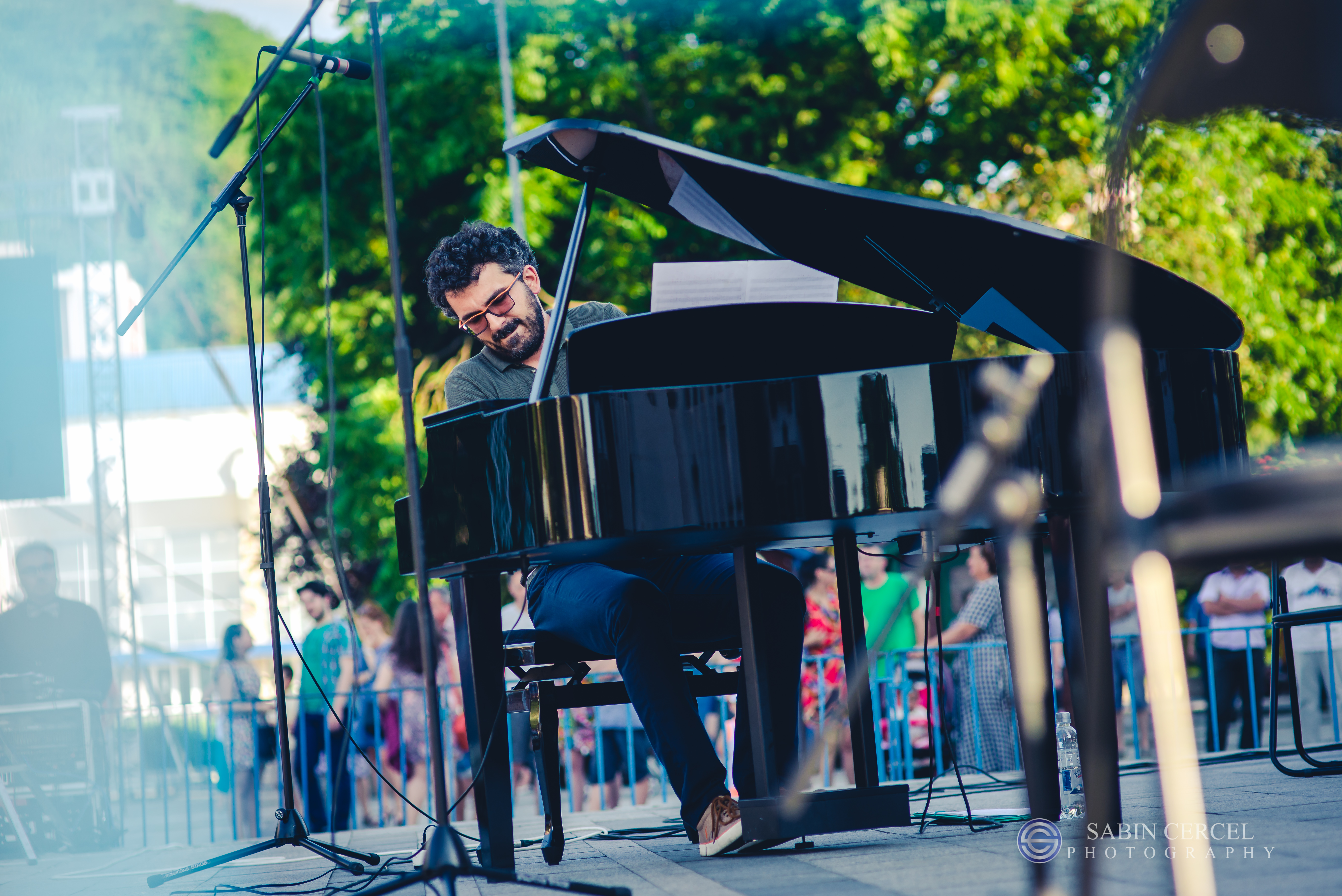 Pianist Teo Milea performing at Resita (Romania) on July 1, 2016